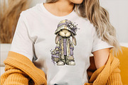 Bunny Gnome Watercolor Clipart, an Illustration by SVGArt (Thumbnail 4 of 7)