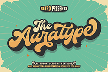 The Auratype | Retro Layered Font