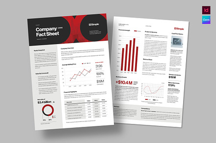 Company Fact Sheet Template, a Flyer Template by BrandPacks
