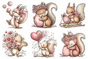 Whimsical Easter Squirrel Clipart, an Illustration by Daily.Designs (Thumbnail 3 of 8)
