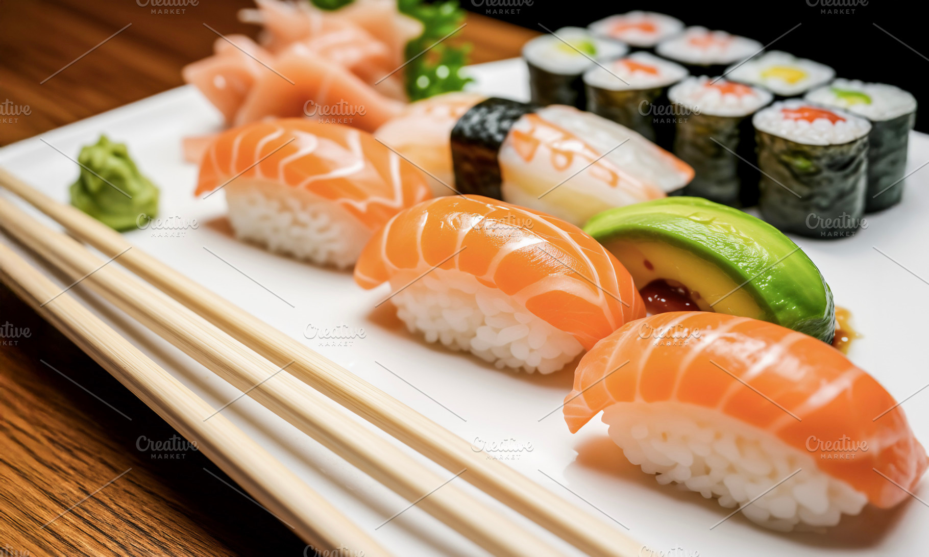 Gourmet Sushi Platter, a Photo by rarrarorro