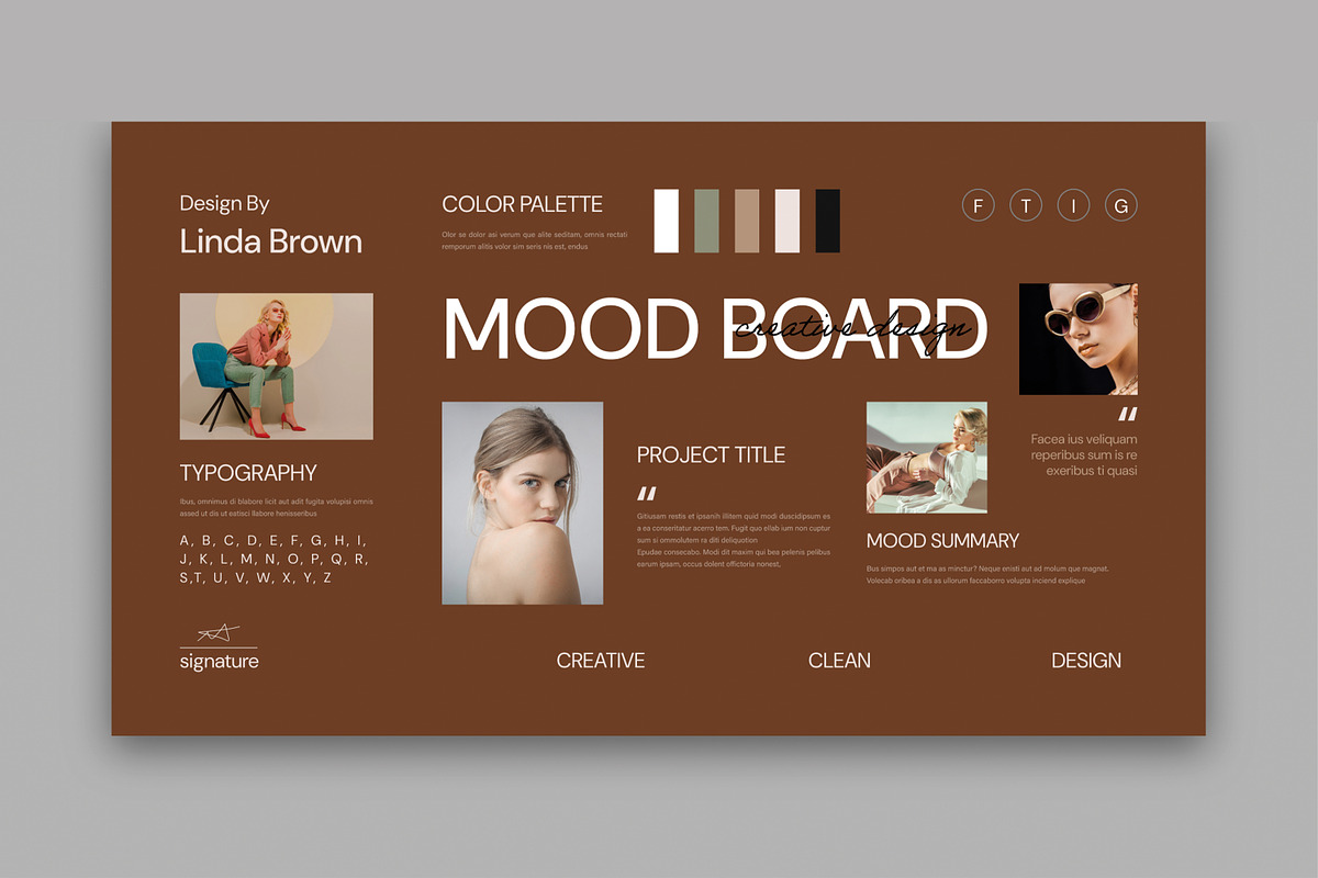 Modern Mood Board Template preview 2