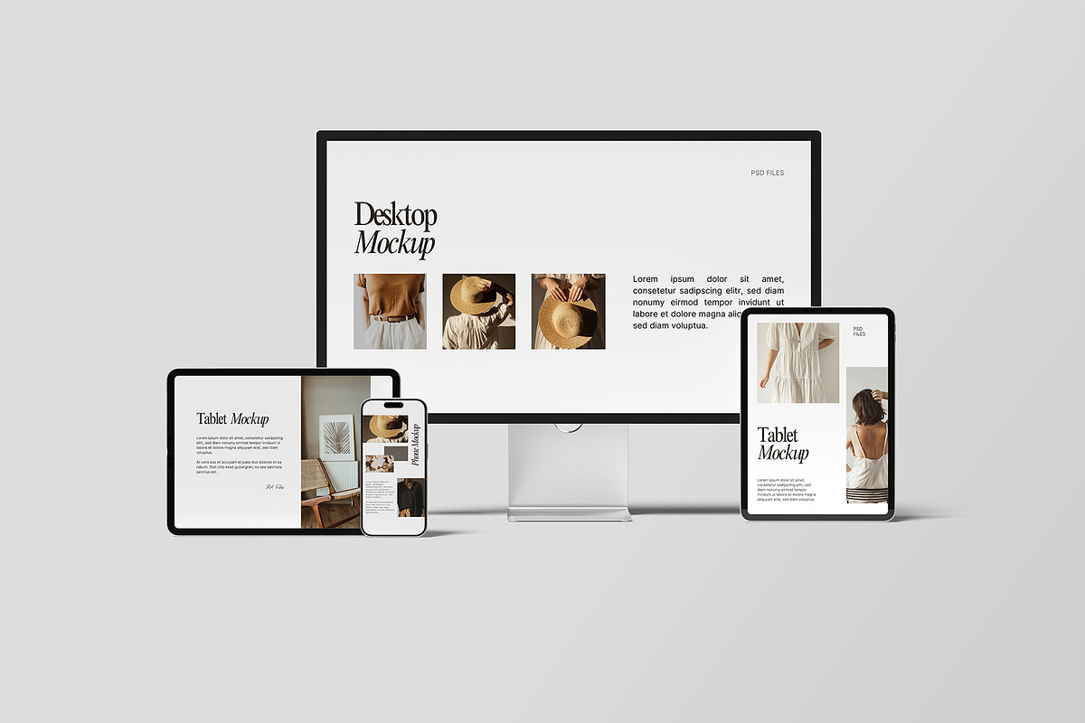 Multi Device Mockup Scene Creator, a Mac Mockup by Graphiculon (Photo 4 of 11)