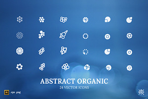 Abstract Organic - 24 vector icons