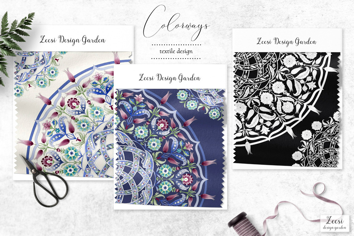 Turkish Medallion Patterns & Motifs, a Pattern Graphic by Zeesi Design Garden (Photo 9 of 10)