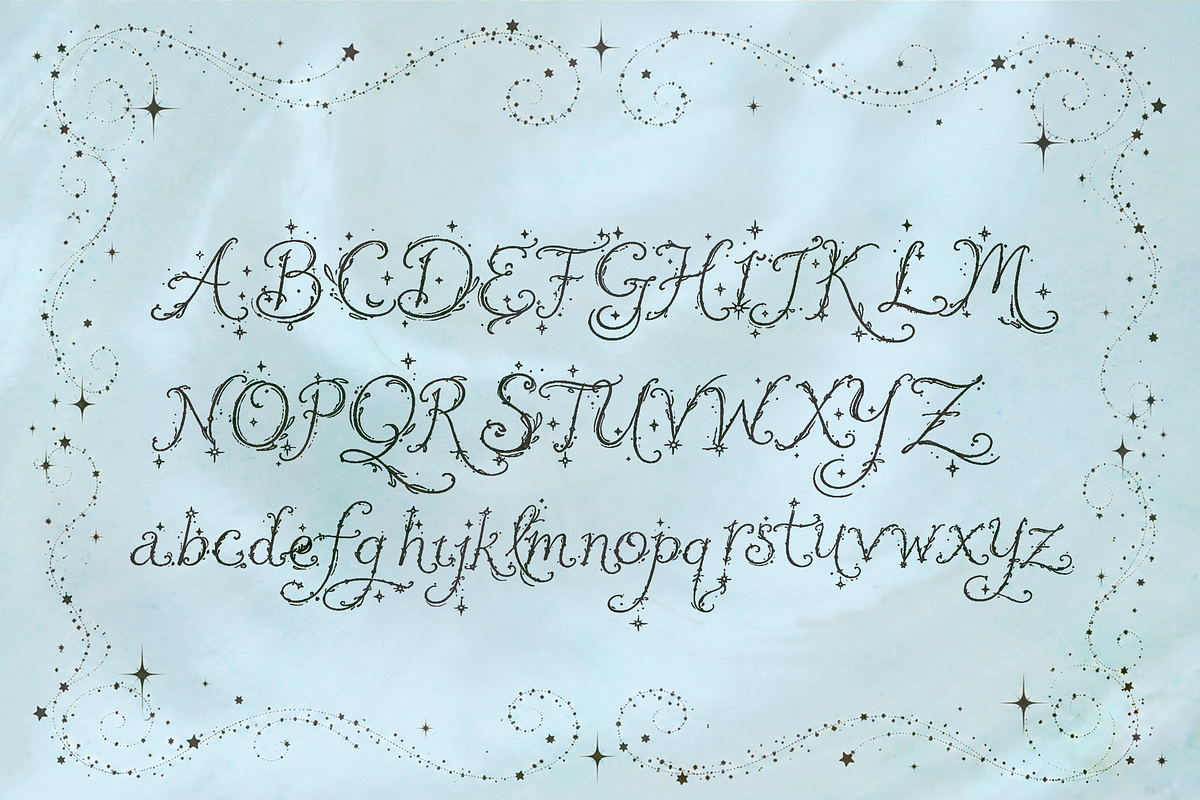 Whimsy Stardust - Script Font, a Script Font by Lilithcollageart (Photo 4 of 6)