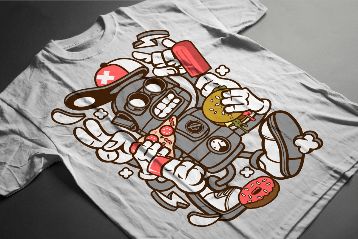 Cartoon Vector Tshirt Design Bundle, an Illustration by roach_graphic (Photo 3 of 22)