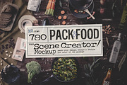 PACK&FOOD Creator - top view, a Packaging Mockup by Creatoom (Thumbnail 1 of 10)