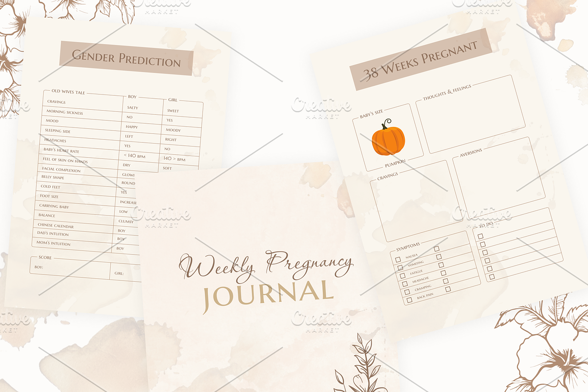 My Pregnancy Planner, a Stationery Template by Digital_Mind (Photo 6 of 10)