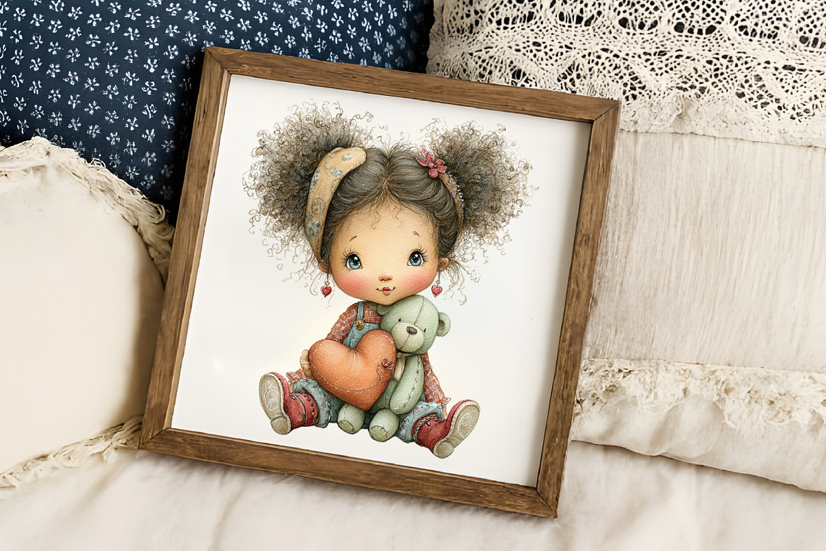 Dreamy Valentine Companions Clipart, a Person Illustration by RobertsArt (Photo 4 of 7)