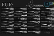 28 Realistic FUR Photoshop Brushes, a Brush Add-On by Eldar Zakirov's (Thumbnail 2 of 11)