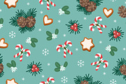 Christmas Seamless Pattern Set, a Background Graphic by Barsuk's Shop (Thumbnail 9 of 12)