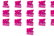 Big bundle of 3D percent discount, a Finance Illustration by sibgat (Thumbnail 7 of 8)