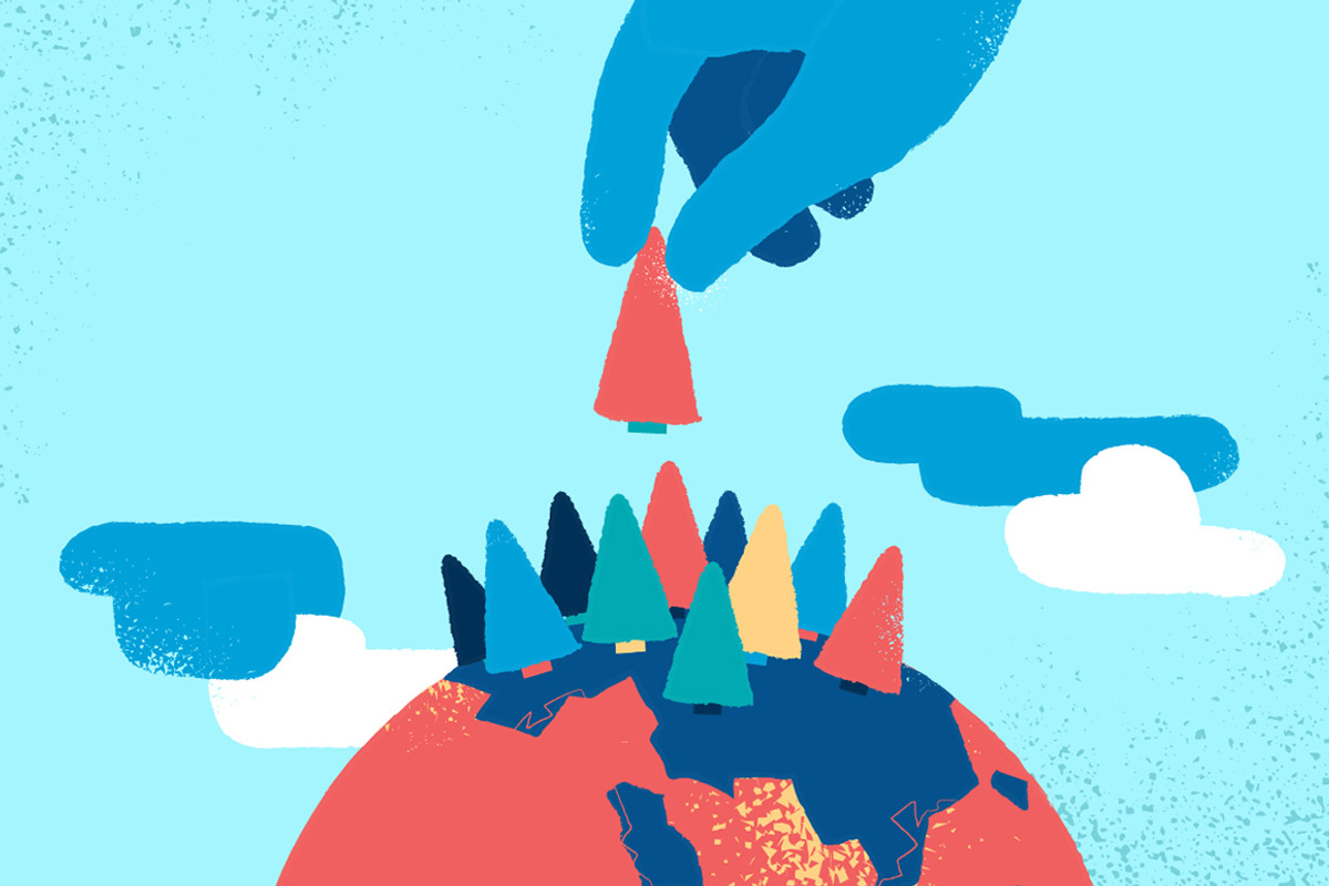 Building a Green Planet, an Illustration by Hurcastock! (Photo 5 of 7)