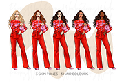 Fashion Girls 55 clipart png, an Illustration by Parinaz Wadia Design (Thumbnail 3 of 11)