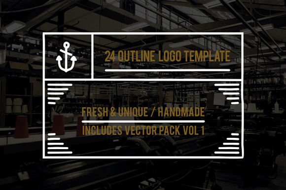 24 Outline Logos Template preview 5