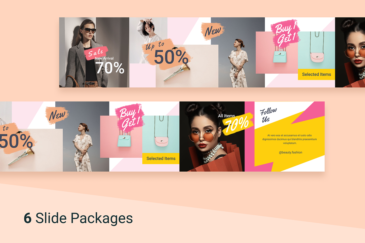 Fashion Woman Seamless Instagram, a Social Media Template by Pixelz Studio (Photo 4 of 5)