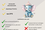 PASTEL CIRCUS FOR KIDS CLIPART, an Animal Illustration by Daring Digies (Thumbnail 6 of 8)