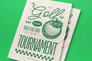Vintage Golf Tournament Flyer Set, a Flyer Template by graphicook (Thumbnail 2 of 3)