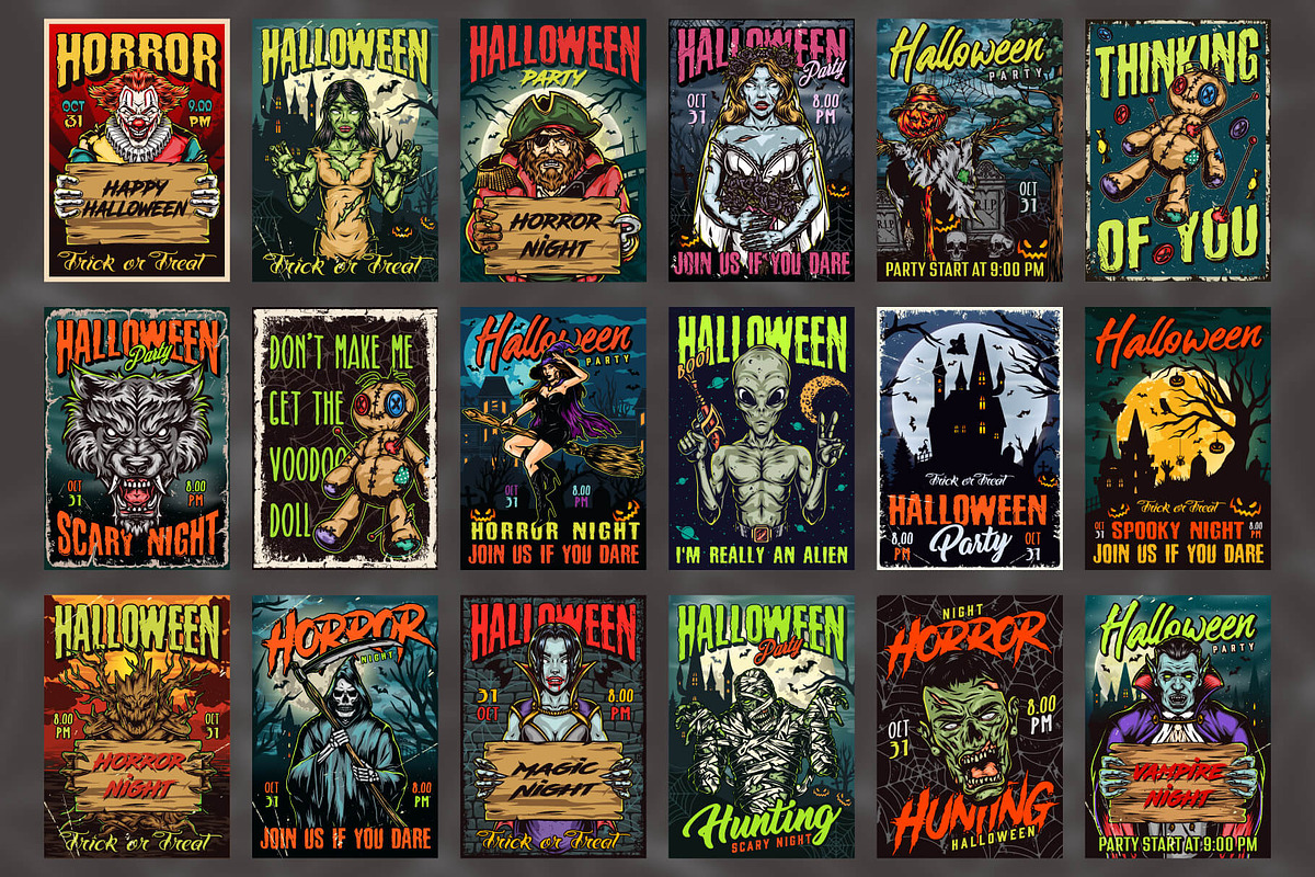 Spooky Halloween Poster Collection, a Poster Template by DGIM studio (Photo 5 of 7)