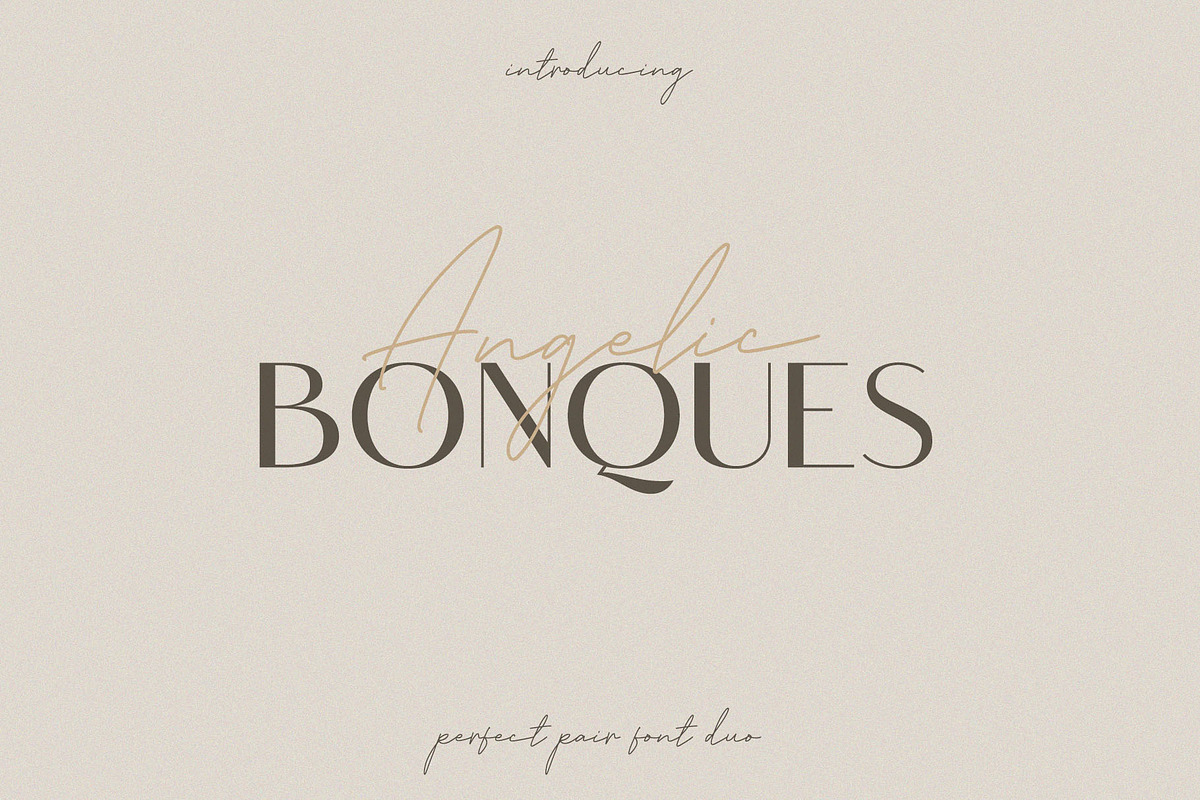 Angelic Bonques - Font Duo, a Sans Serif Font by Craft Supply Co. (Photo 10 of 10)