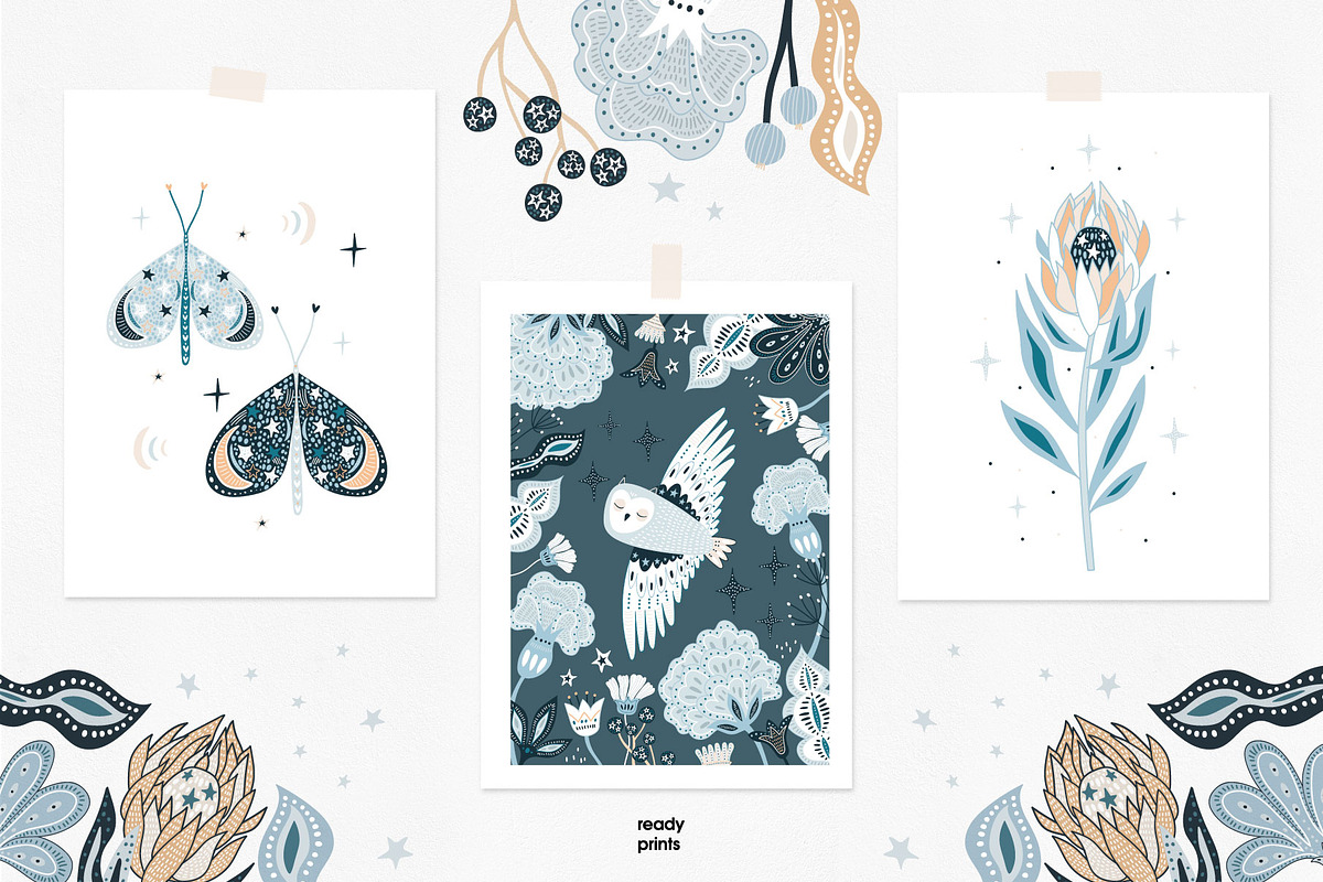 Mysterious Garden graphic collection, a Pattern Graphic by solmariart (Photo 7 of 10)