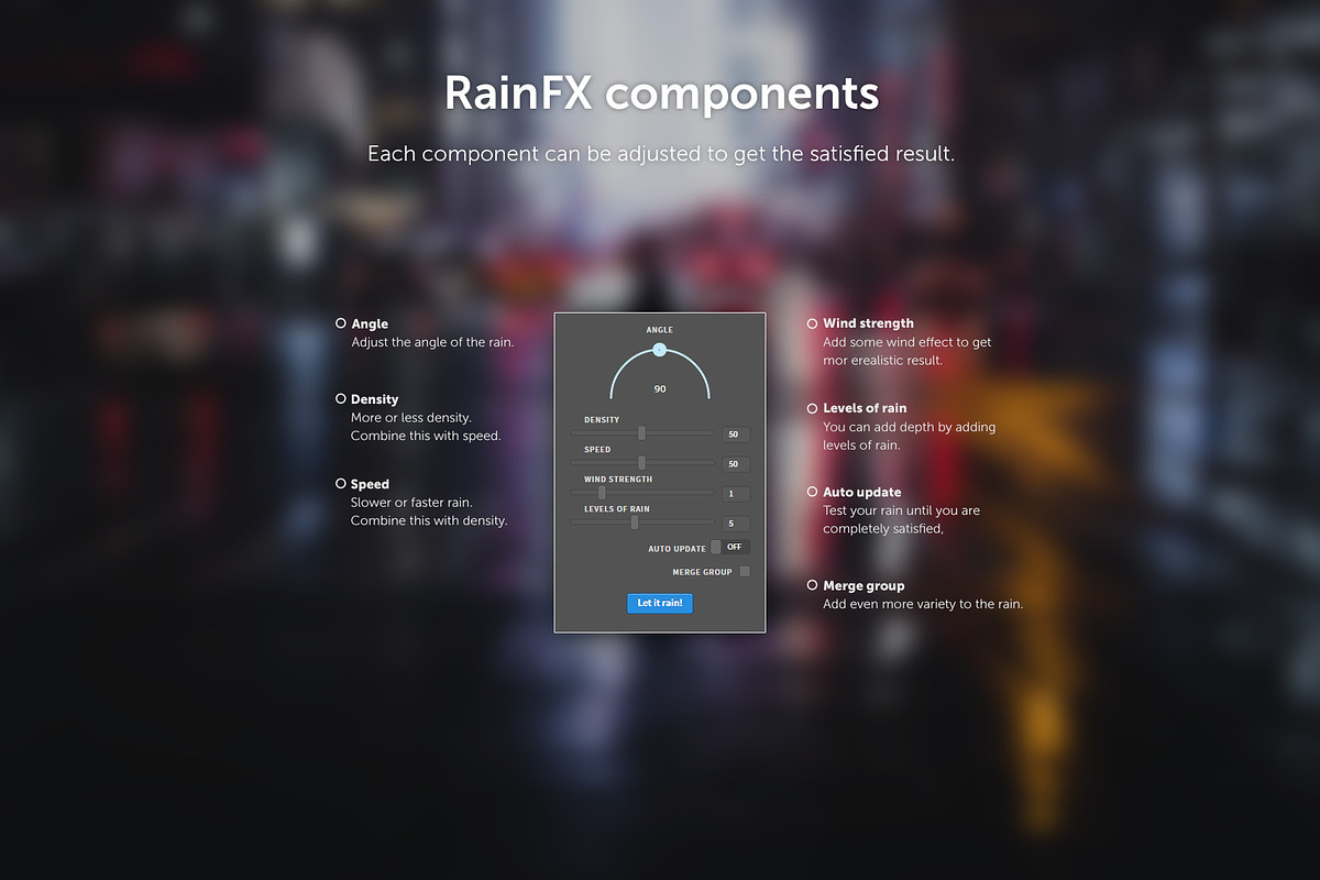 RainFX - Photoshop Extension, a Plug-in Add-On by bbtools (Photo 6 of 6)