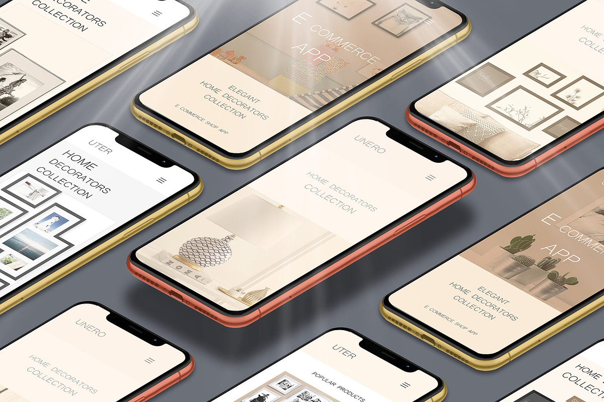 Realistic 3D iPhone Mock-Up Bundle 4, an iPhone Mockup by Graphicsworld125 (Photo 8 of 16)