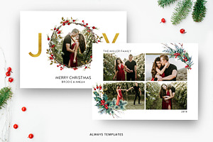 Christmas Card Template CC019