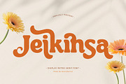 Jeikinsa – Retro Display Serif Font, a Serif Font by BrandSemut (Thumbnail 1 of 10)