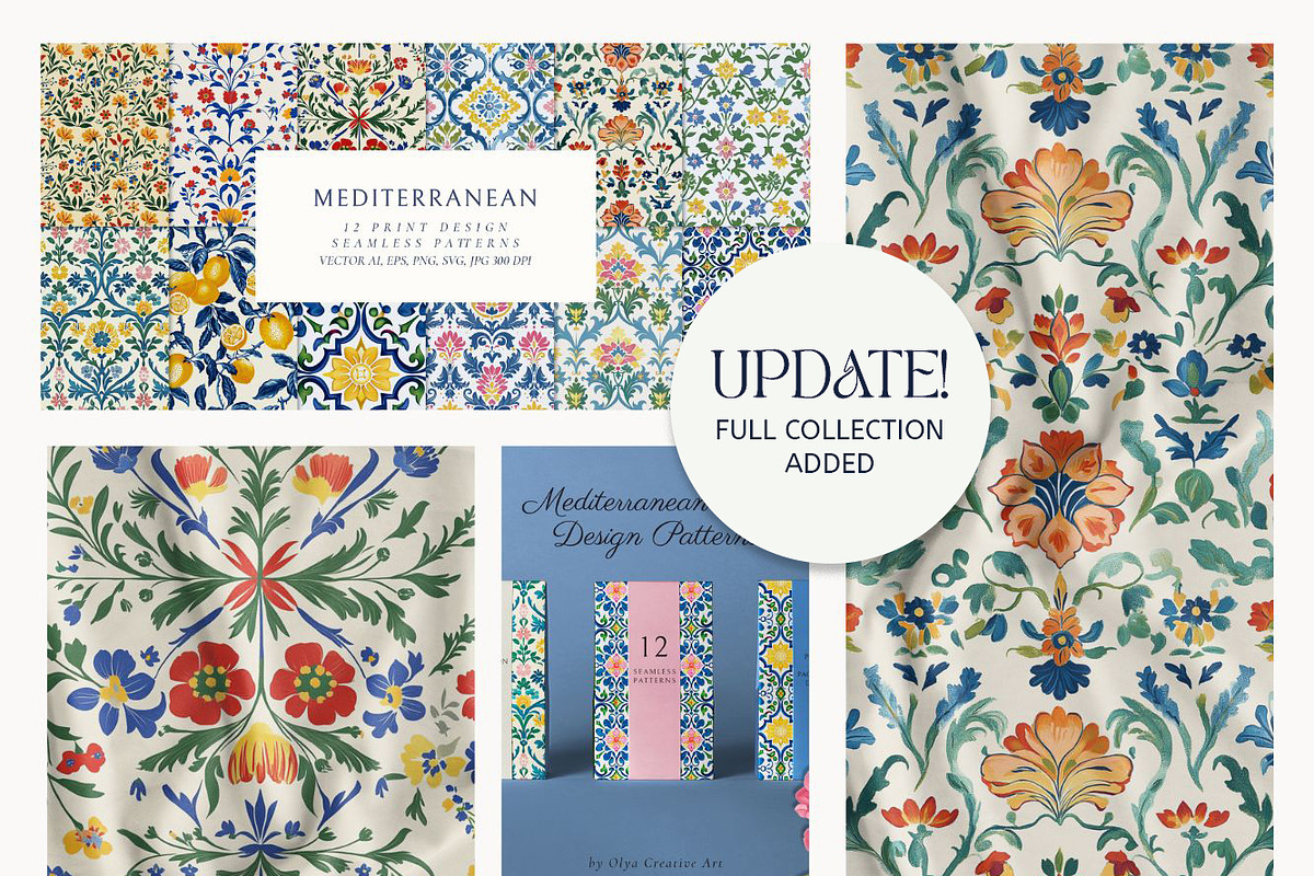 500+ Seamless Patterns Bundle, a Pattern Graphic by Olya Creative (Photo 16 of 31)
