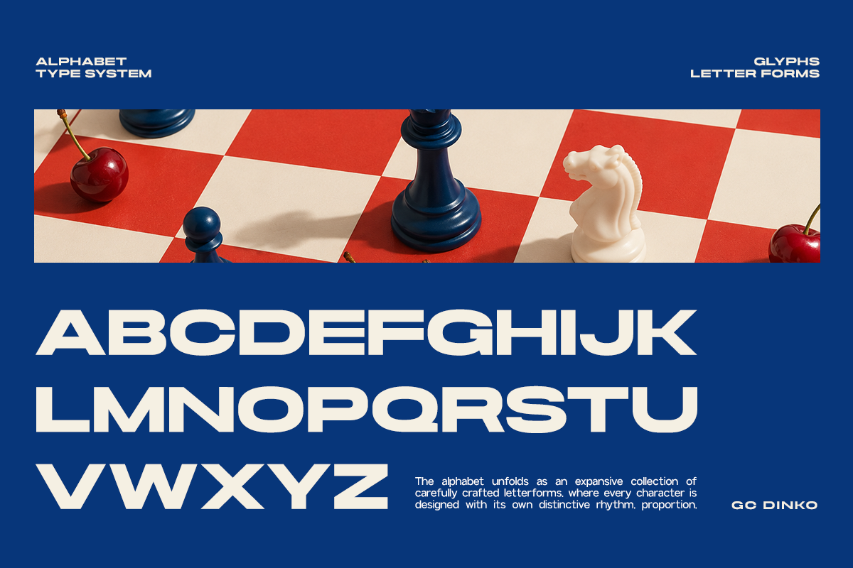 GC Dinko Vol. 2 – Strong Bold Sans, a Sans Serif Font by Glyphonic (Photo 2 of 15)