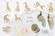 Exotic. watercolor set, an Illustration by Love Watercolor Store (Thumbnail 8 of 11)