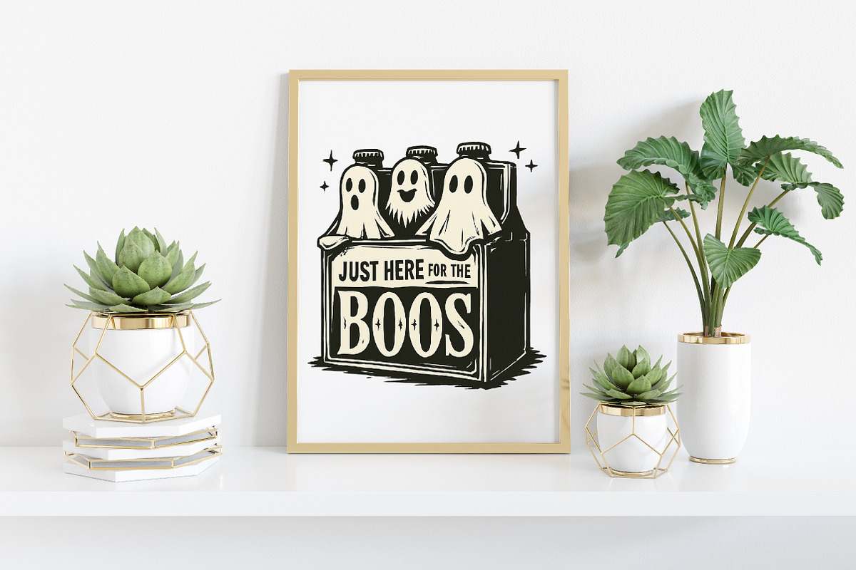 Just Here For The Boos PNG, an Illustration by Craft Nest (Photo 4 of 6)