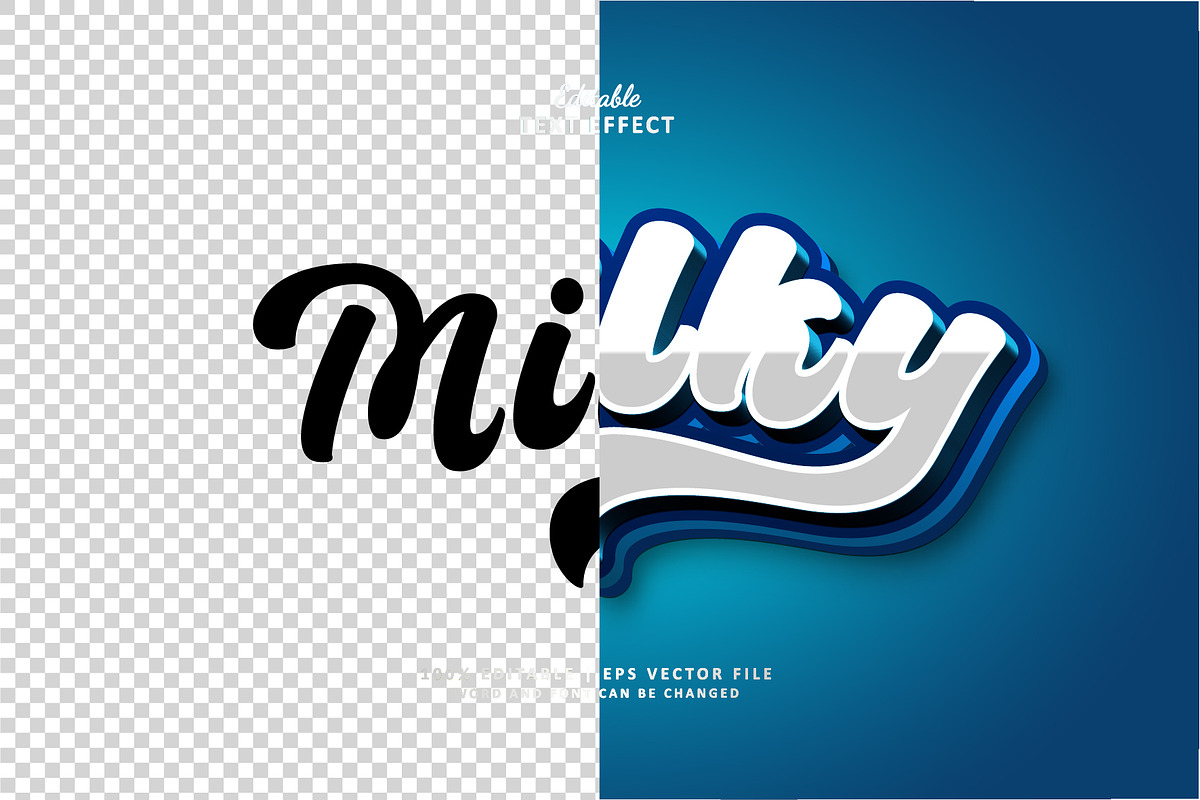 Text Effect Milky, a Layer Style Add-On by Navy Graphic (Photo 2 of 2)