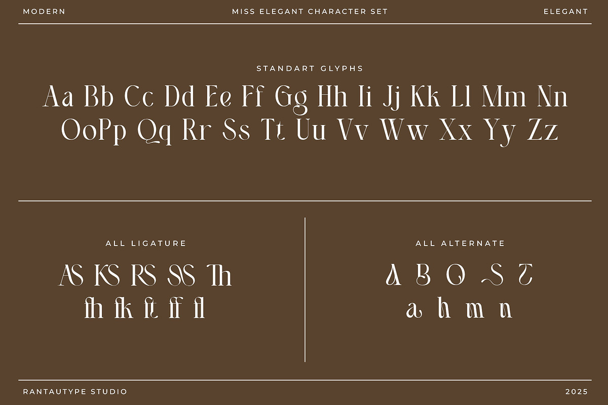 Miss Elegant Modern Serif Font, a Serif Font by RantautypeStudio (Photo 15 of 16)