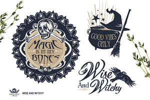 Wise & Witchy Linocuts