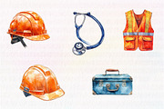 Watercolor Labor Day, an Illustration by CreationArt (Thumbnail 4 of 4)