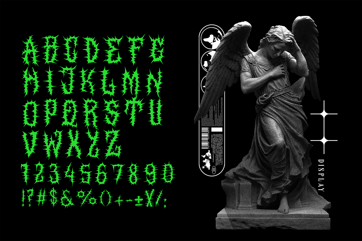 Arounds Blackletter Horror Duo Font, a Blackletter Font by dansdesign (Photo 4 of 7)