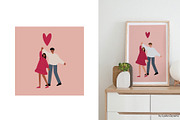 Couple in love clipart | ai png svg, a Person Illustration by LyubovZaytseva (Thumbnail 5 of 19)