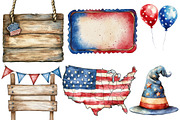4th of July Blanks Signs Clipart, an Illustration by Designworld (Thumbnail 4 of 7)