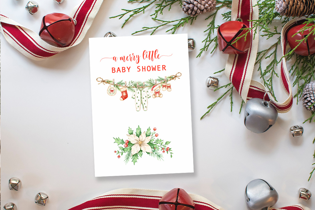 Watercolor Baby Christmas Clothes, a Seasonal Illustration by SvetaArtStore (Photo 6 of 8)