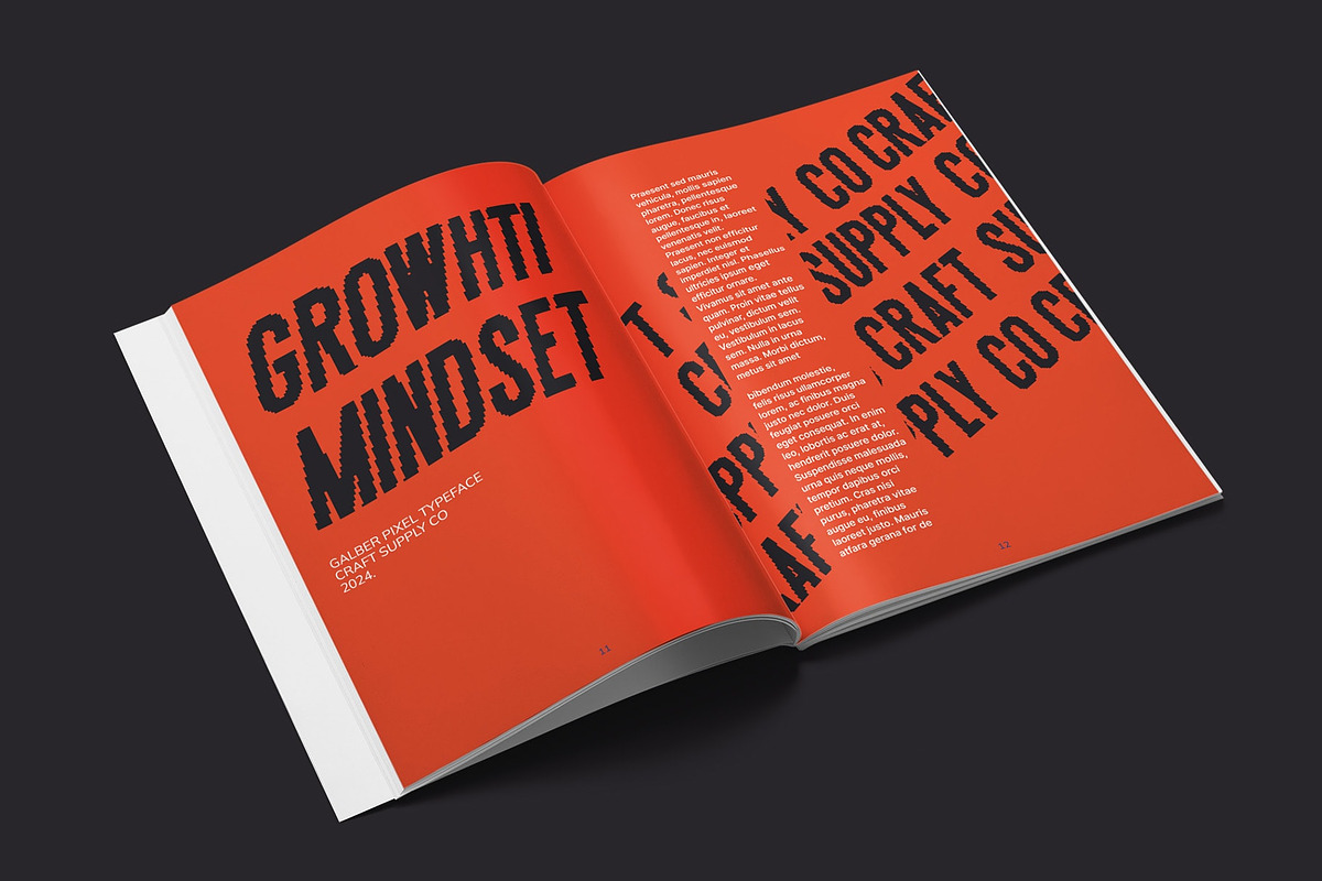 Galber Pixel, a Sans Serif Font by Craft Supply Co. (Photo 5 of 8)