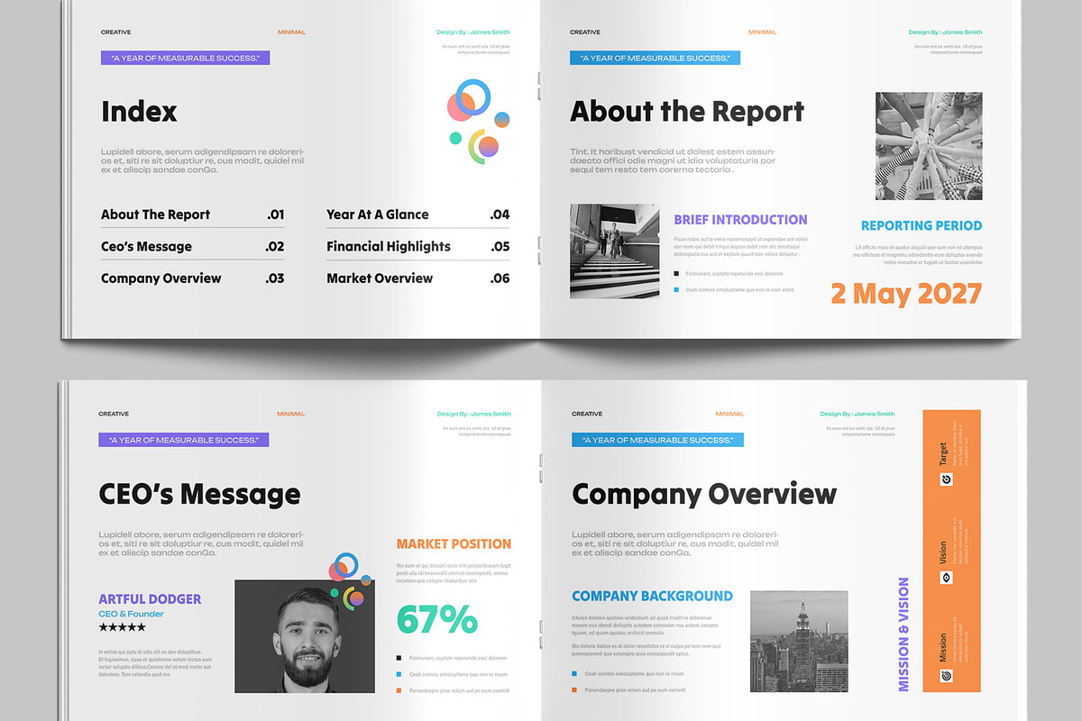 Business Annual Report Template, a Brochure Template by MightyDesign (Photo 3 of 8)