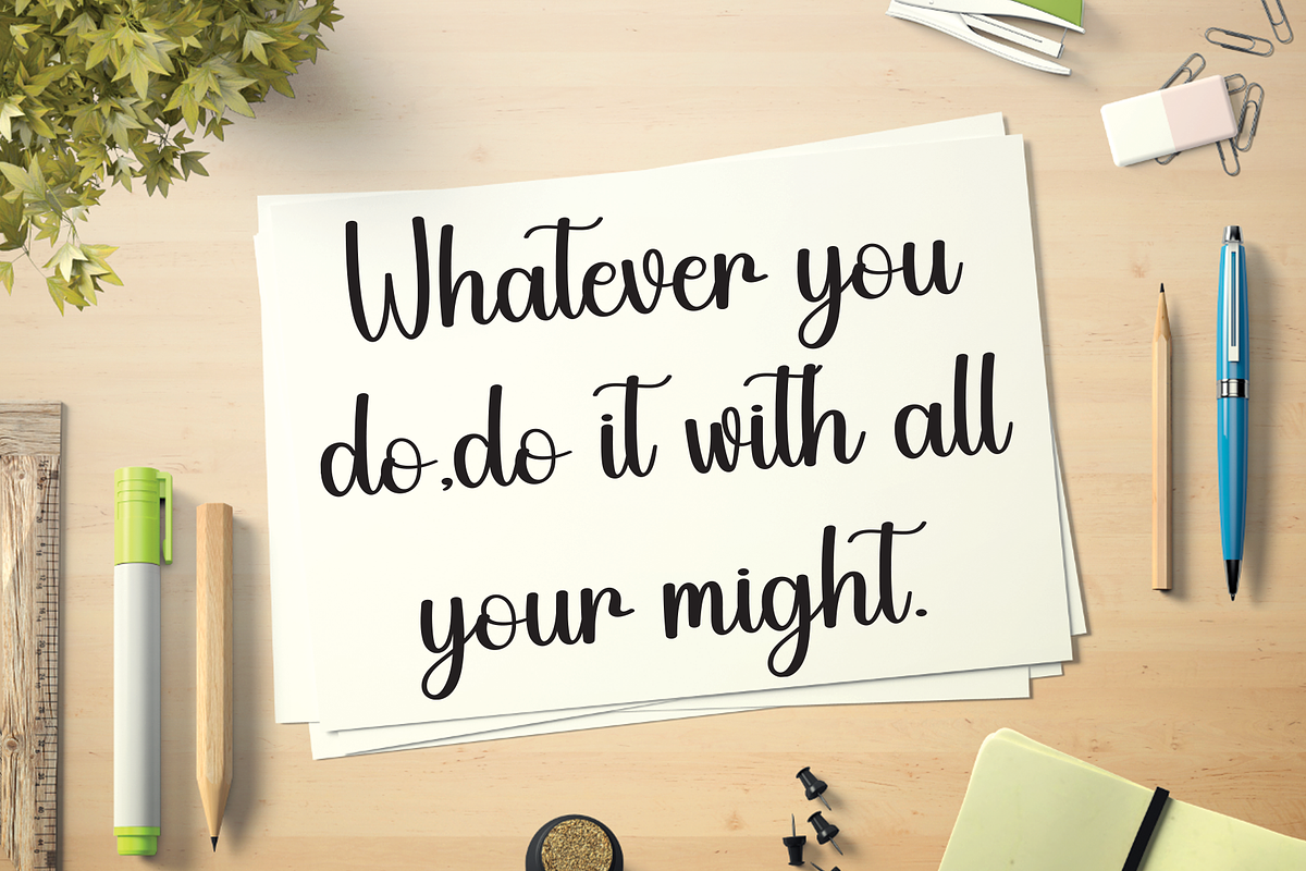 Sublimation | Script Font, a Handwritten Font by Scratchones (Photo 9 of 9)
