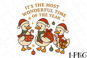 Christmas Goose Trio Illustration PN, an Illustration by DreamPrint404 (Thumbnail 1 of 7)