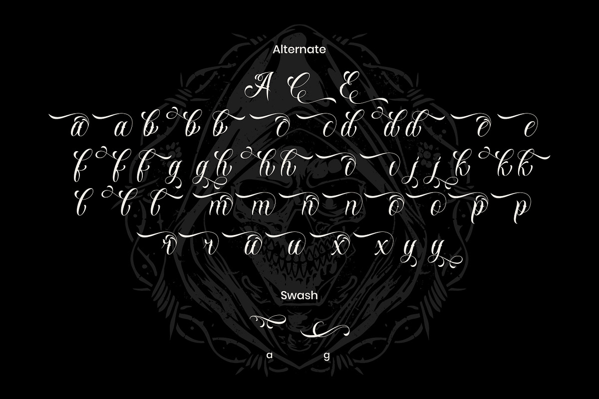 Nocthane - Tatto Style Font, a Blackletter Font by Flawless And Co (Photo 10 of 10)