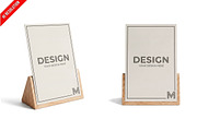 Vertical Table Tent Card PSD, an Advertising Mockup by Bruno's Shop (Thumbnail 1 of 3)