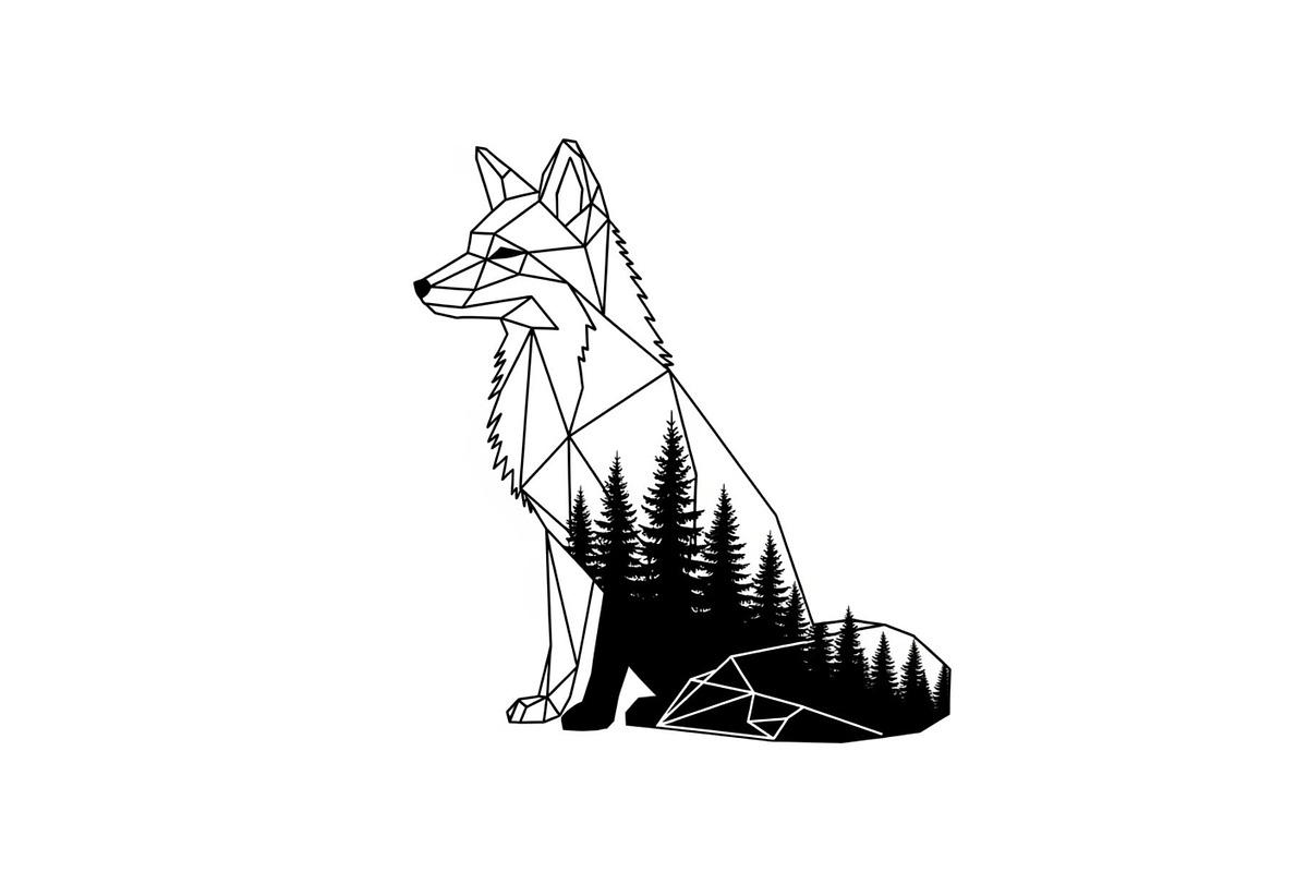 Fox Forest Silhouette Vector Bundle, an Illustration by Creativeshirt (Photo 3 of 31)
