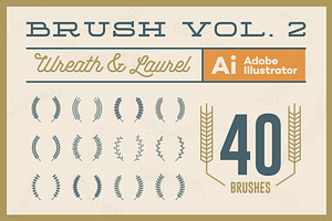 Wreath & Laurel Brush Vol. 2